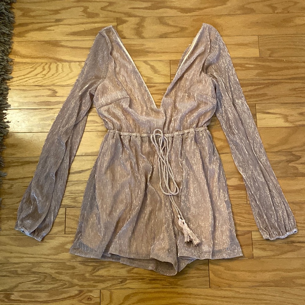 Rose gold romper